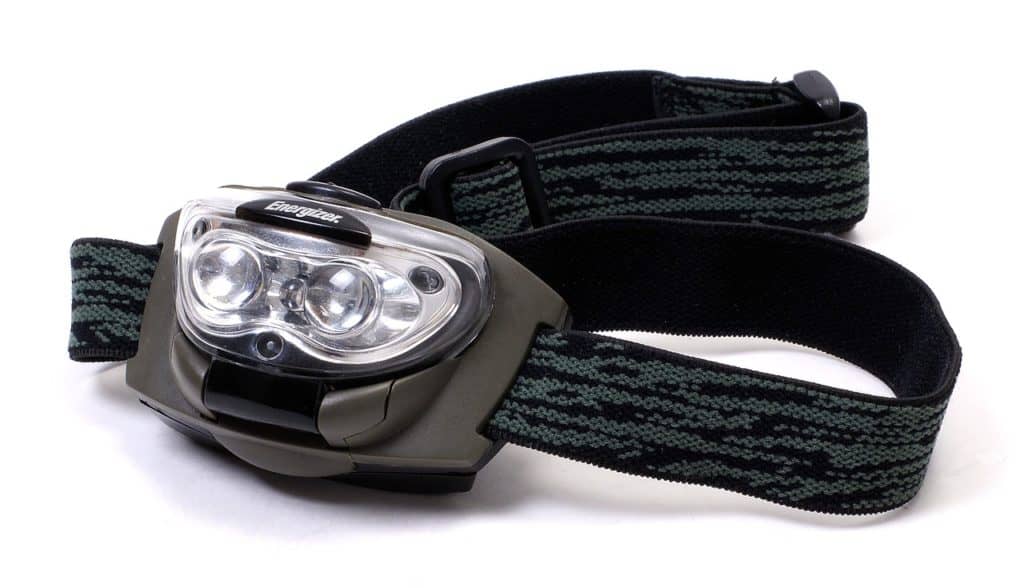 A headlamp can help cyclists during night rides